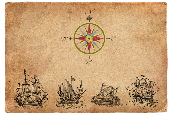 Old pirate map - Фото, изображение
