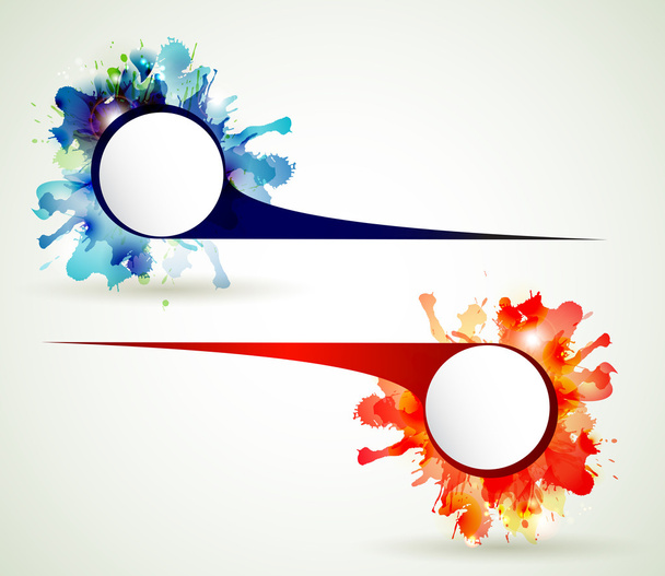 Two Abstract emblem with place for your text - Vector, Imagen