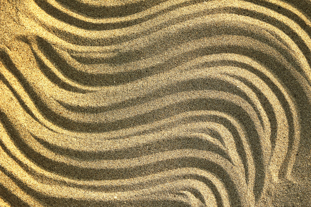 Sand waves on beach - Фото, изображение