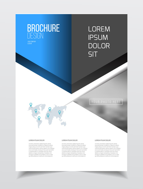 Diseño de folletos comerciales
  - Vector, imagen