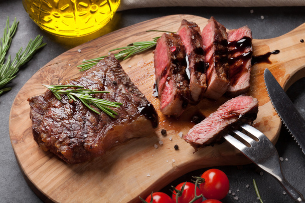 Grilled sliced beef steak - Photo, Image