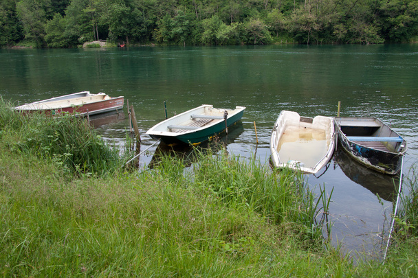 Boats on the river Adda - Photo, Image