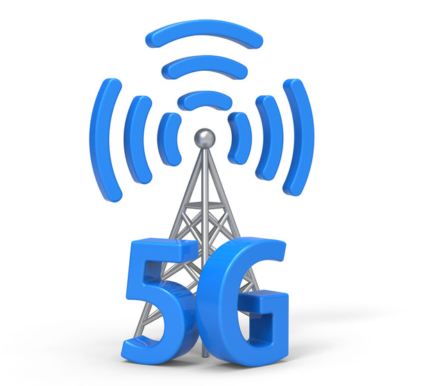 3d 5G with antenna, wireless communication techology - Fotó, kép