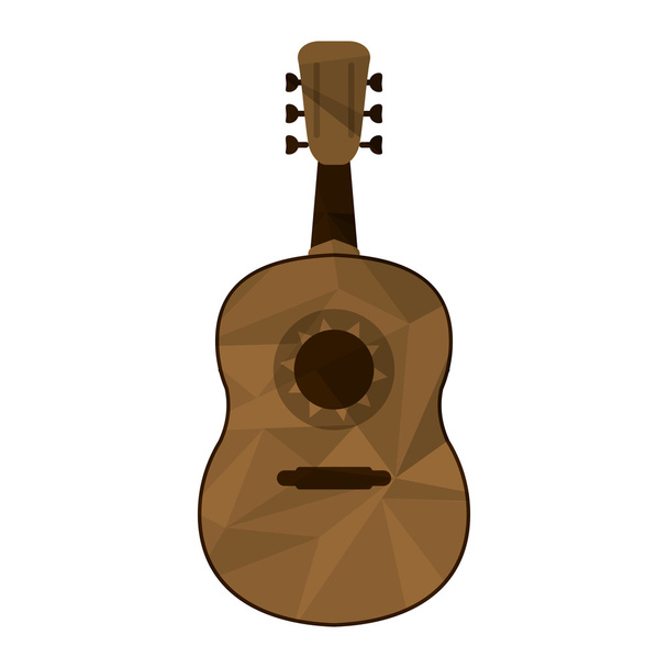 polygone texture guitare icône
 - Vecteur, image