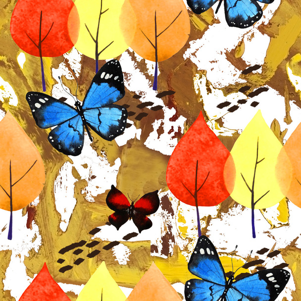 watercolor autumn abstract - Foto, immagini