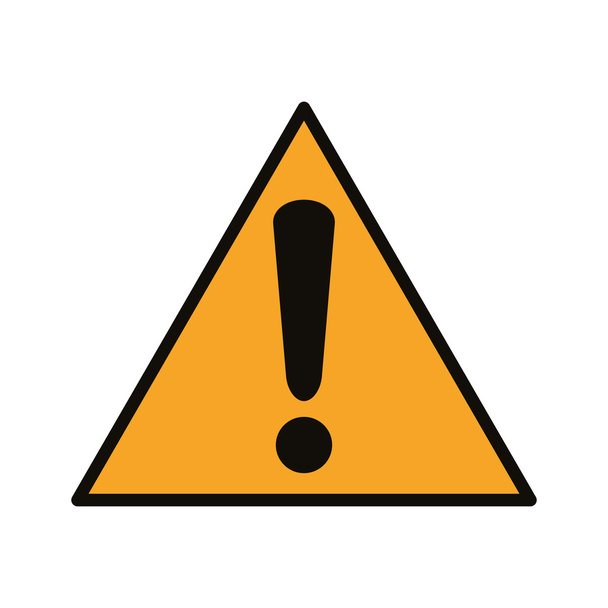 Signo de advertencia icono
 - Vector, imagen