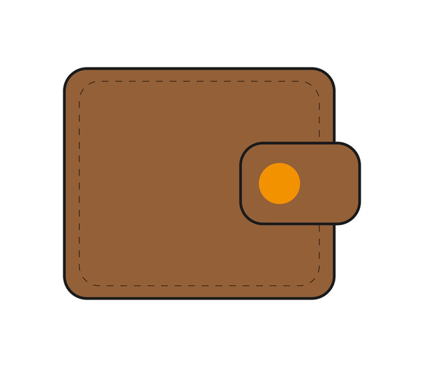 single wallet icon - Vector, Image