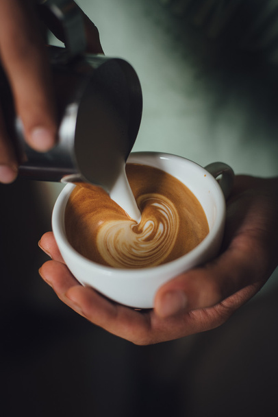 Как сделать кофе Латте искусства
 - Фото, изображение