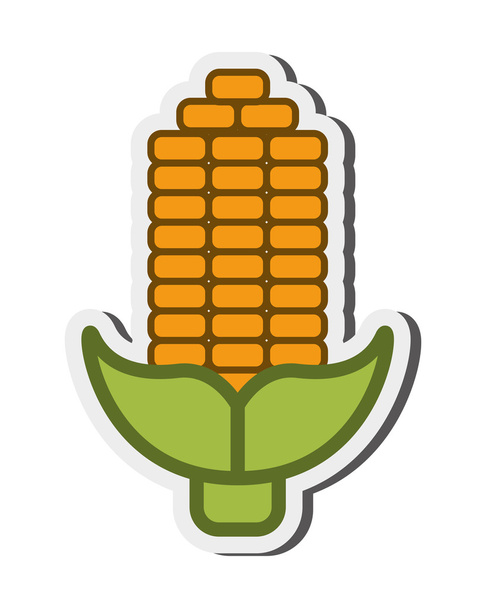 ikona kukuřičného klu - Vektor, obrázek