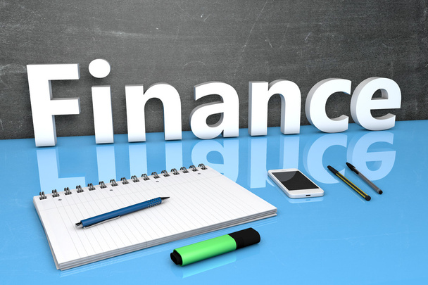 Finance text concept - Foto, Imagen