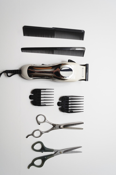 Cabeleireiro e barbeiro Corte de cabelo Trimmer Kit
 - Foto, Imagem