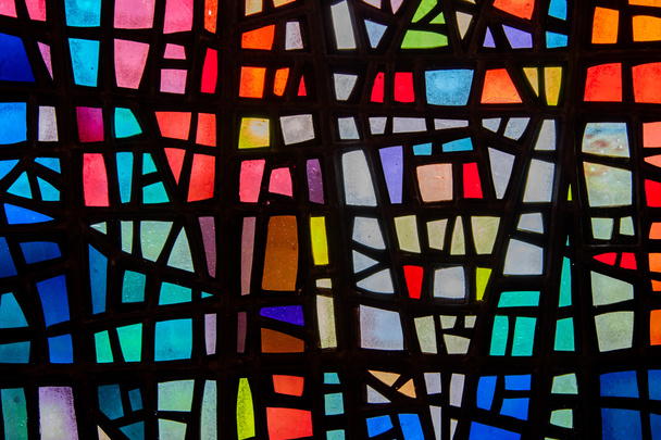 pestrobarevné mozaikové okno - Fotografie, Obrázek