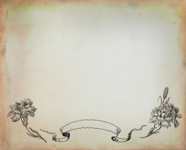 Old flowers illustration - Фото, зображення