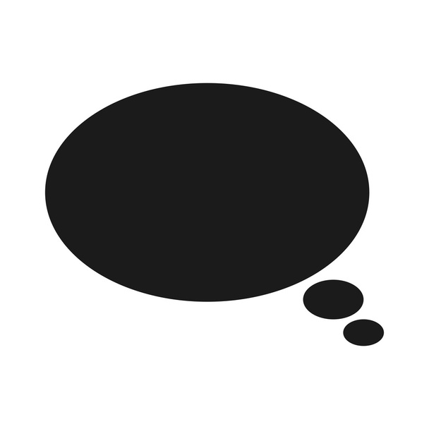 значок чёрного пузыря разговора
 - Вектор,изображение