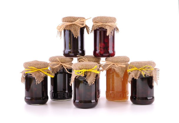 Jam in the glass jars - Photo, Image