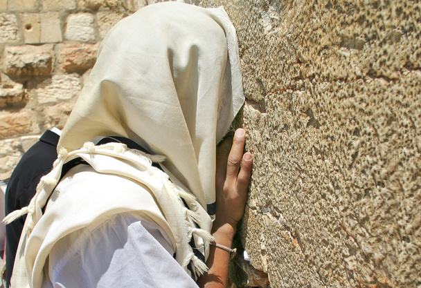 Молитва на Західній стіні. Єрусалим, Ізраїль. - Фото, зображення
