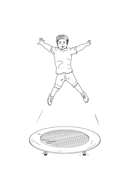 Детей. Дети прыгали. На батуте. Детские силуэты. Action Sport. Мальчики прыгают на белом фоне. Цифровая иллюстрация изображения. Спорт, отдых
. - Фото, изображение