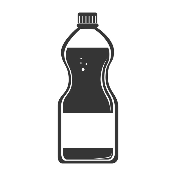frisdrank plastic fles pictogram vectorillustratie - Vector, afbeelding