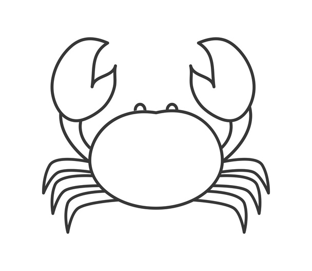 Icône de crabe dessin animé
 - Vecteur, image