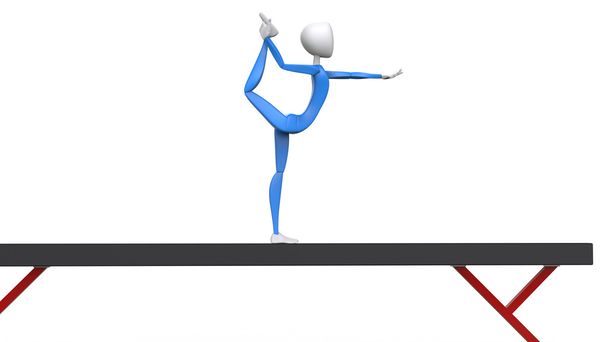 Олімпійський колода гімнастка - Фото, зображення