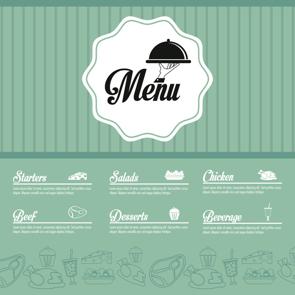menu ícone da cozinha restaurante. Gráfico vetorial
 - Vetor, Imagem