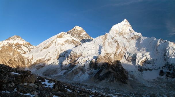Evening panoramic view of Mount Everest - Photo, Image