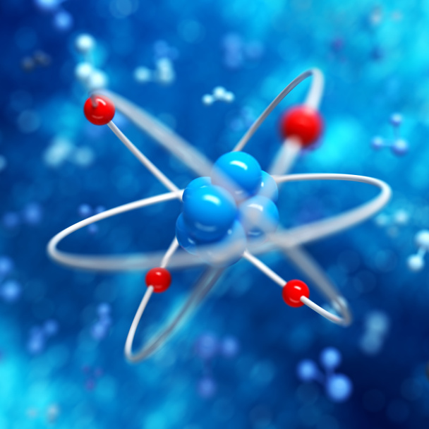 Fondo abstracto del átomo
 - Foto, imagen