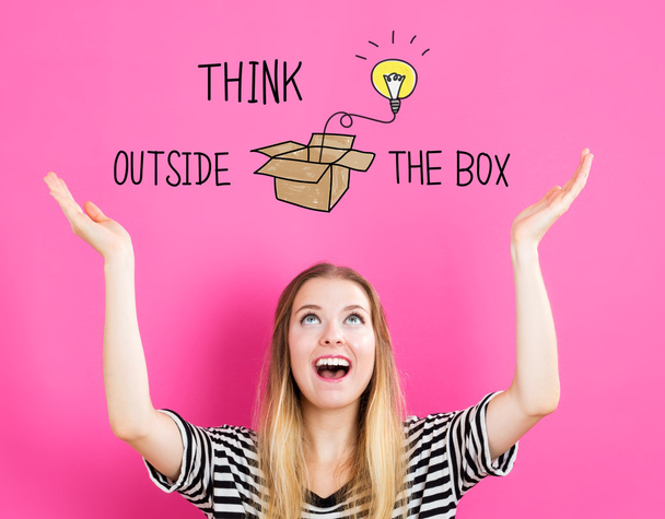Think Outside The Box concept - Φωτογραφία, εικόνα