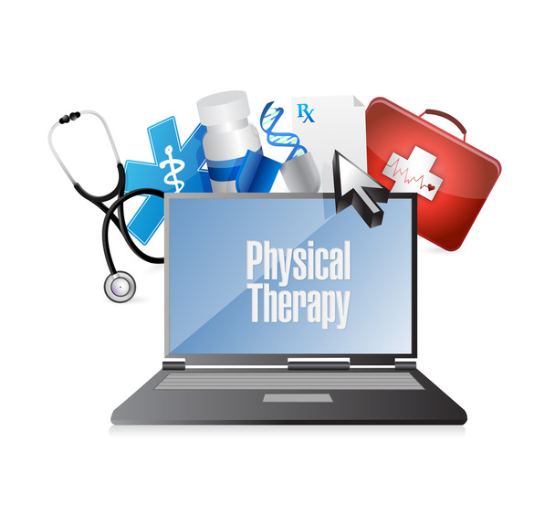 physical therapy medical technology isolated sign - Photo, Image