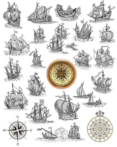 Old pirate map - Foto, Bild