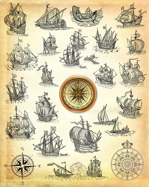 Old pirate map - Photo, Image