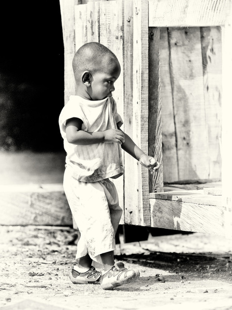 Little Ghanaian baby boy wants to play - Фото, изображение