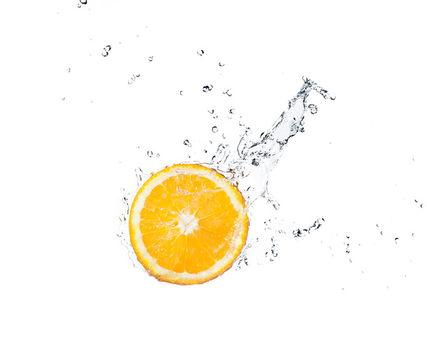 Orange with water splash - Fotografie, Obrázek