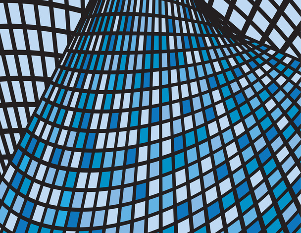 Cajas azules abstractas curvadas
 - Vector, imagen