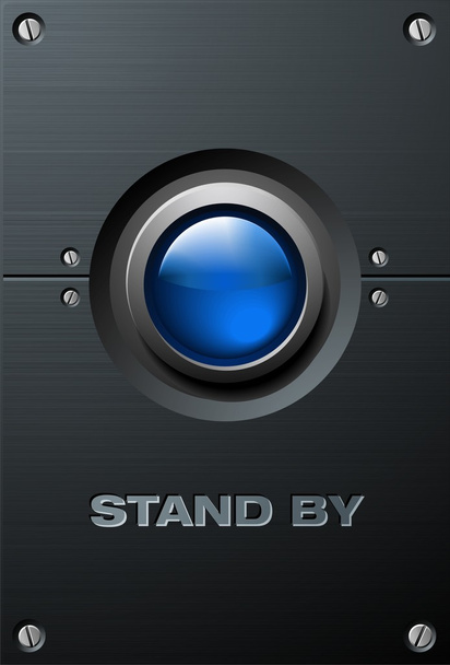 Big Blue Button - Vector, imagen
