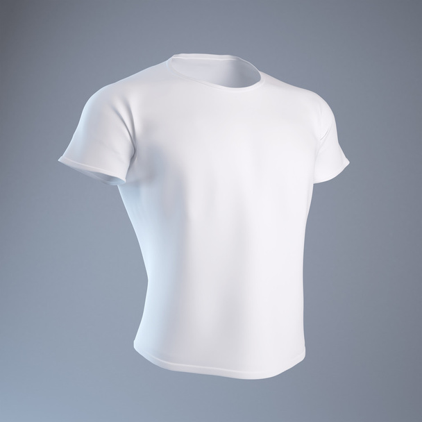 T-shirt Homme Blanc
 - Photo, image