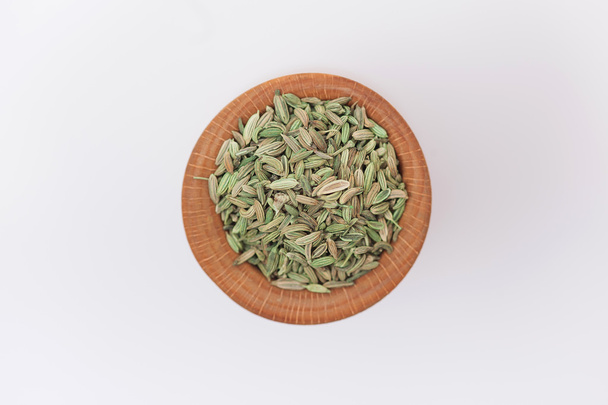 Куча высушенных семян фенхеля
 - Фото, изображение