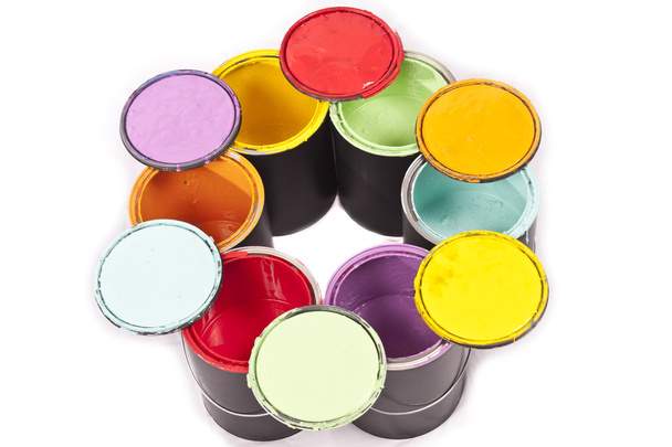 Colore Ruota Dipingere Lattine
 - Foto, immagini