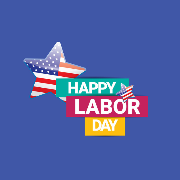 USA Labor day vector background. - Vector, Image