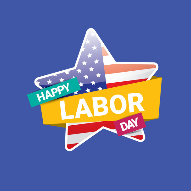 USA Labor day vector background. - Wektor, obraz