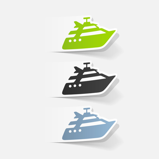 реалістичний яхти дизайн
  - Вектор, зображення