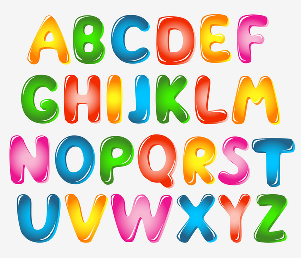 Alphabet letters - Vetor, Imagem