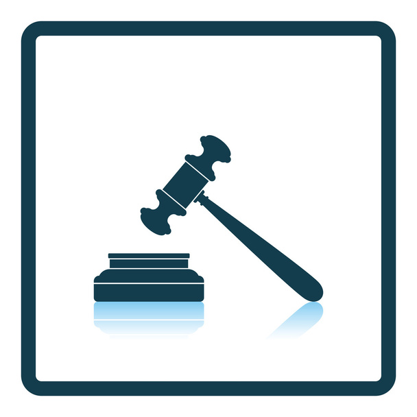 Bíró kalapács ikonra - Vektor, kép