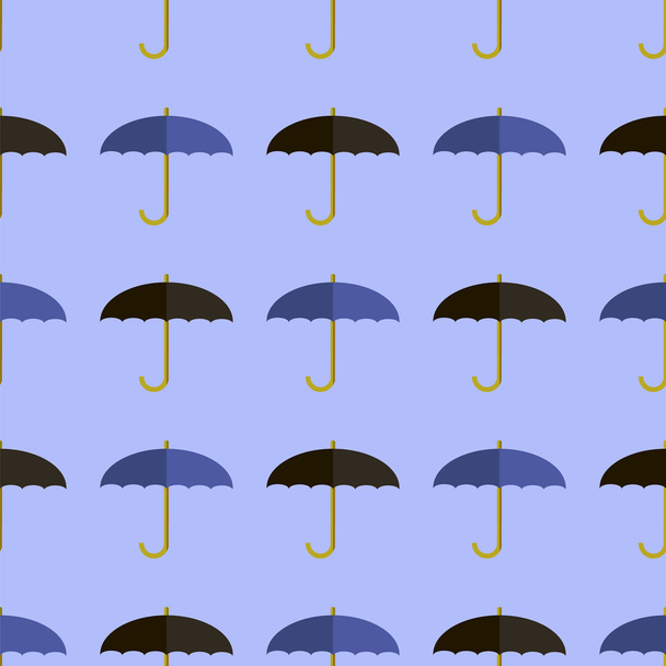 Чёрно-синий зонтик без швов
. - Вектор,изображение