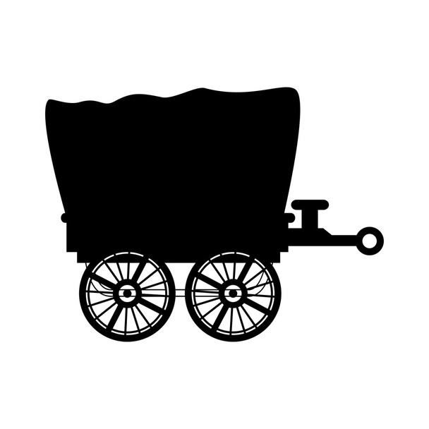 chariot chariot cowboy icône vectoriel graphique
 - Vecteur, image