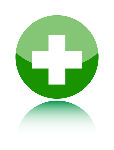 First aid medical sign on green - Vettoriali, immagini