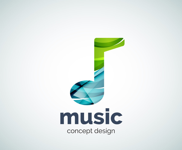 Musiikki muistio logo malli
 - Vektori, kuva