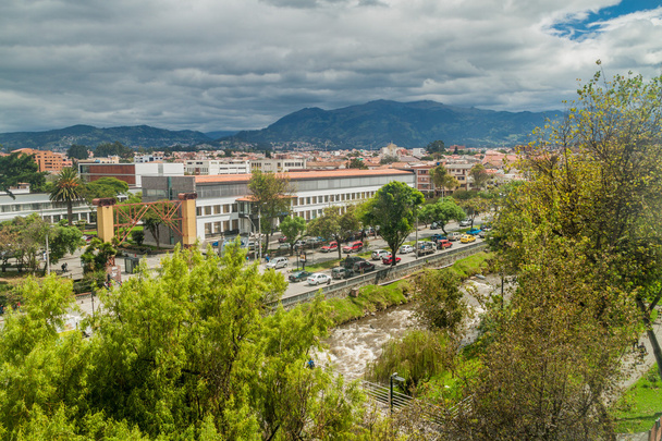 View of Cuenca city, Ecuador on background - 写真・画像
