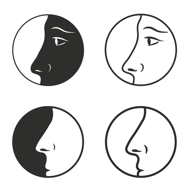 Nose icon set - Διάνυσμα, εικόνα