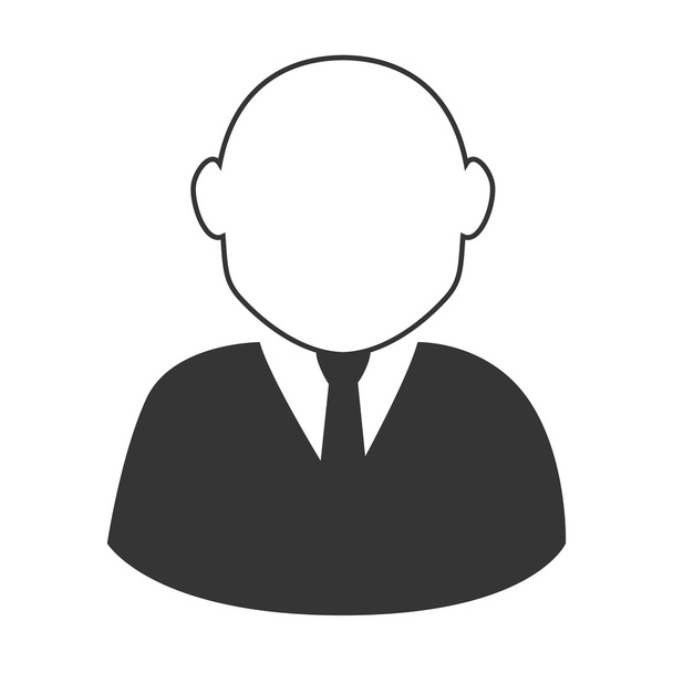 мужчина парень мужской костюм галстук лицо иконка векторная графика
 - Вектор,изображение